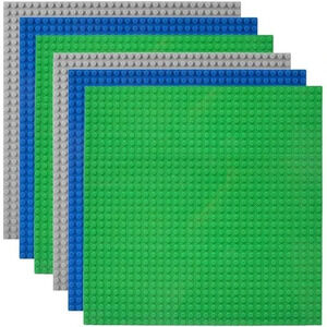 Classic Baseplates 10" x 10" Building Brick Base Plates  by Lekebaby Baseplates